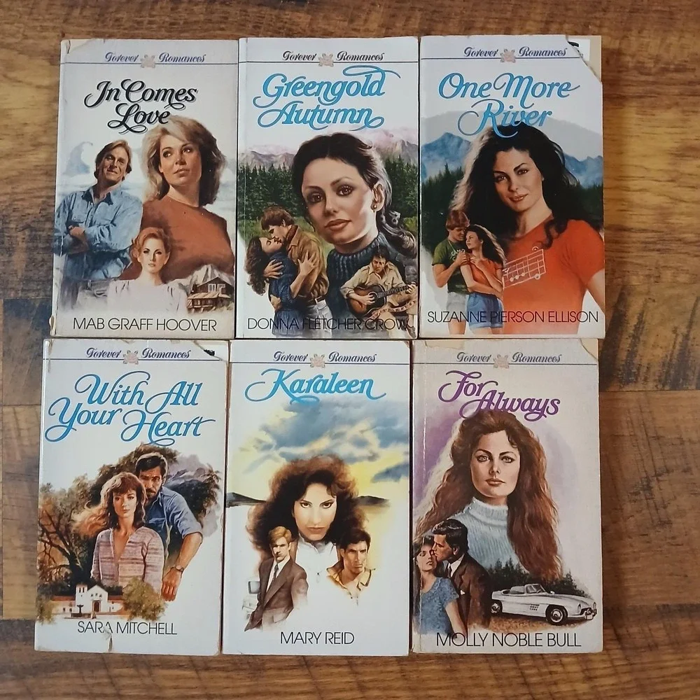 FOREVER ROMANCES Book Lot Of 7 Vintage 1980's PB Various Authors Guideposts